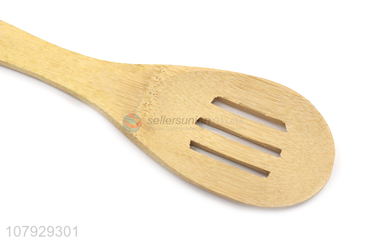 Factory direct sale bamboo three-hole drain shovel universal kitchenware