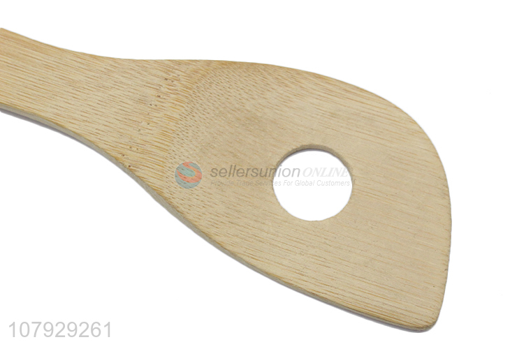 Yiwu wholesale bamboo loophole spatula household kitchenware