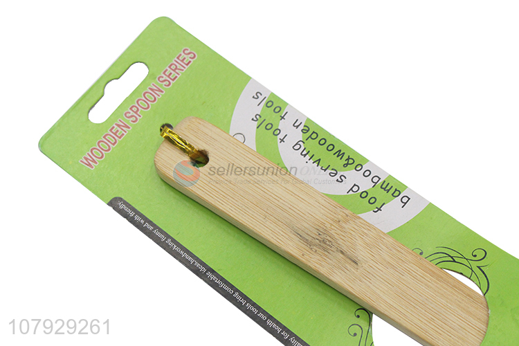 Yiwu wholesale bamboo loophole spatula household kitchenware