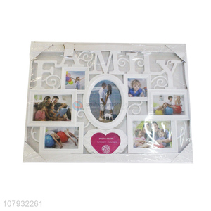 Good selling home décor plastic collage photo frame combination frame