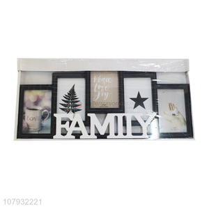 Hot selling plastic home décor collage family photo frame wholesale