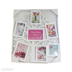 Popular products tree shape family collage photo frame with seven opening