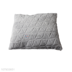 Factory price fluffy fleeced sofa pillow nap pillow office back cushion