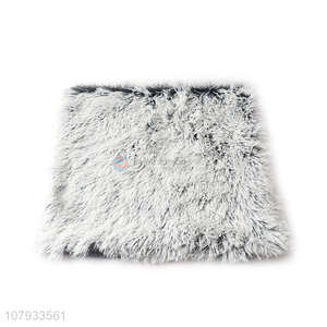 Hot selling soft plush faux fur pillow case furry cushion cover