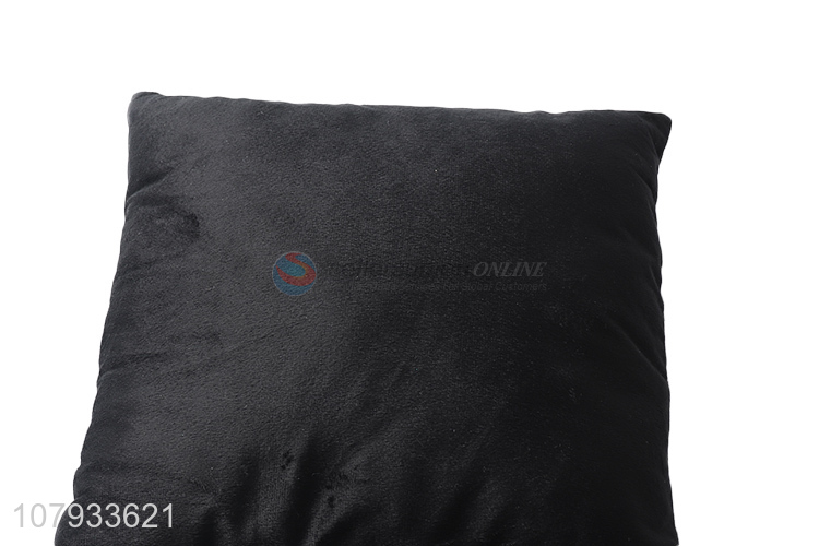 Wholesale fashionable decorative good resilience checked back pillow cushion