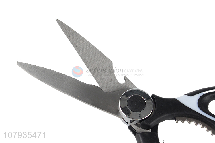 Wholesale multifunctional stainless steel kitchen shears chicken bones scissors with cover