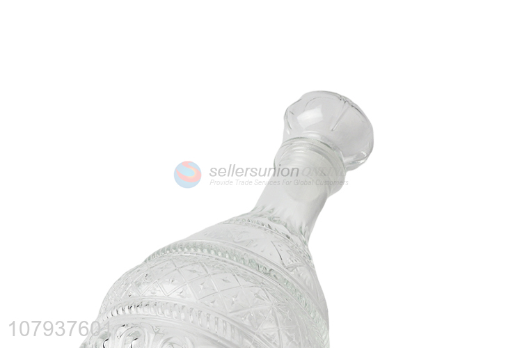Top product transparent glass wine bottle whiskey decanter bottle 950ml