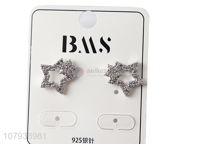 Top products fashion star shape stud earrings for women jewelry