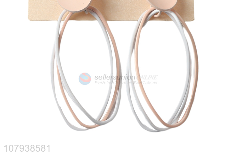 Popular products lady ellipse simple earrings jewelry wholesale