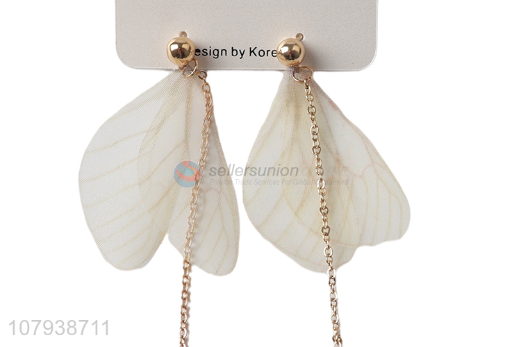 Wholesale from china earring hoops wings pearl earrings jewelry