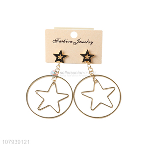 Cheap price creative design large pendant women stud earrings