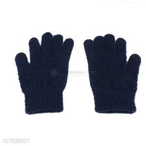 Hot Selling Pure Color Ladies Gloves Fashion Warm Gloves