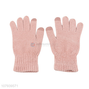 Hot Sale Ladies Knitted Gloves Winter Outdoor Warm Gloves
