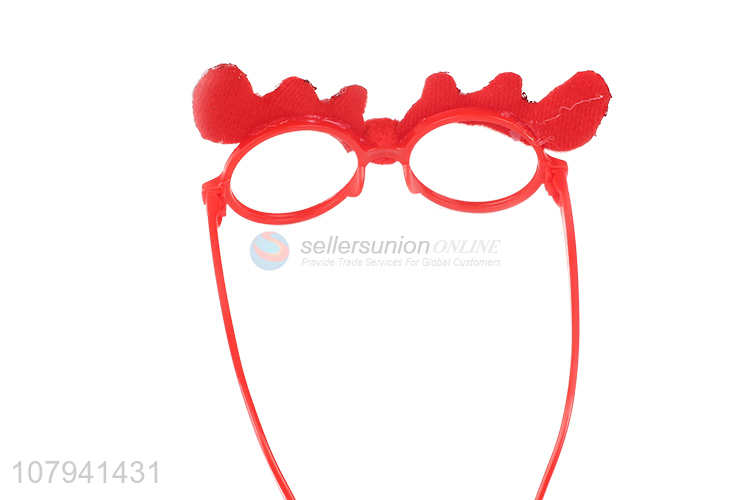 New Style Fashion Antlers Glasses Popular Kids Christmas Glasses