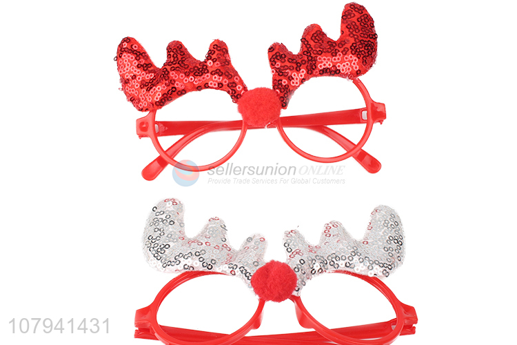 New Style Fashion Antlers Glasses Popular Kids Christmas Glasses