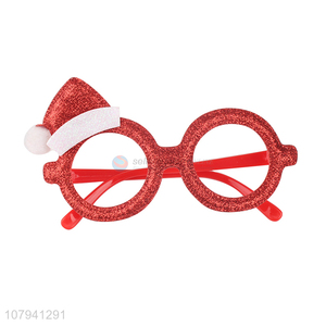 Delicate Design Cute Christmas Hat Design Christmas Decoration Glasses