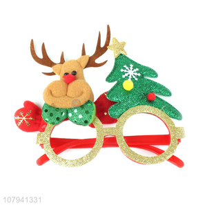 Cute Design Deer Head Glasses Fashion Christmas Decoration Glasses
