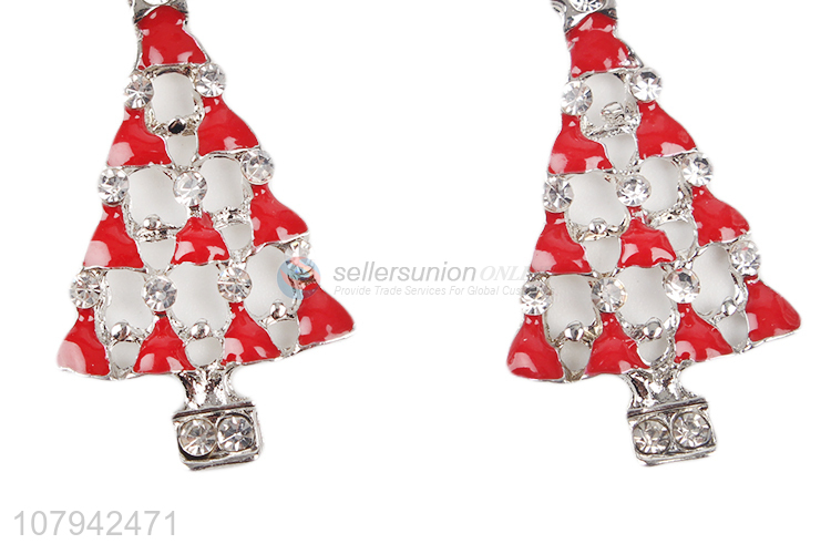 Wholesale Christmas Tree Pendant Hook Earring For Ladies