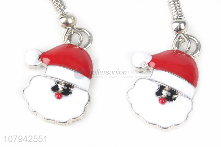 New Style Santa Claus Pendant Earring Popular Ladies Hook Earring