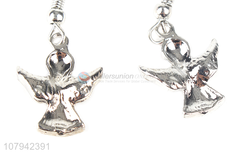 Hot Selling Metal Angel Shape Pendant Earring For Ladies