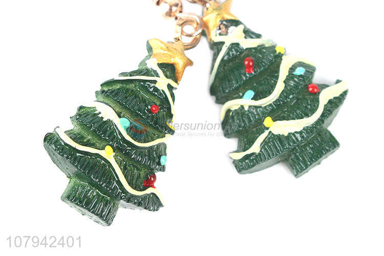 Wholesale Colorful Christmas Tree Pendant Earring Fashion Jewelry