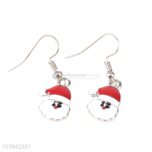 New Style Santa Claus Pendant Earring Popular Ladies Hook Earring