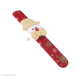 Fashion Design Christmas Slap Bracelets Snowman Slap Band For Sale