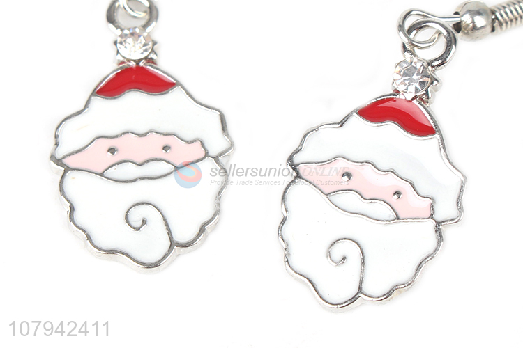 Good Quality Santa Claus Pattern Pendant Earring Ladies Ear Ring