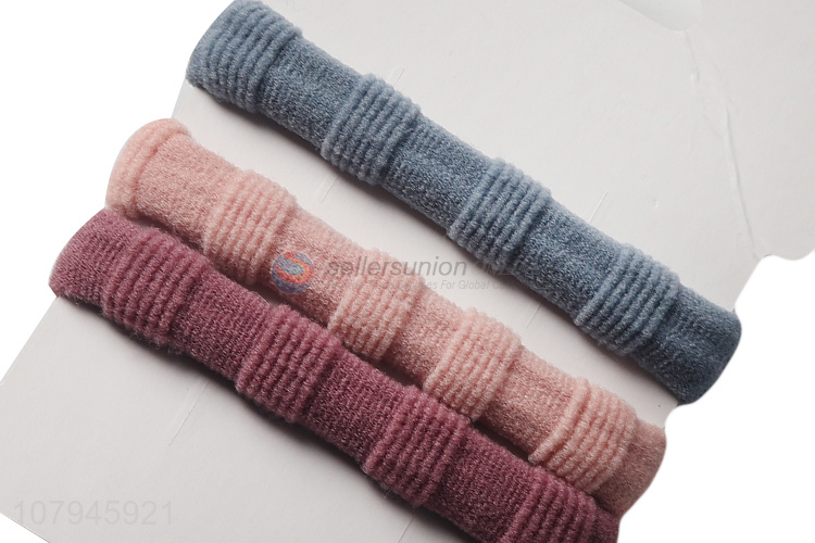 Hot selling multi-color pearl temperament hair band ladies hair ring