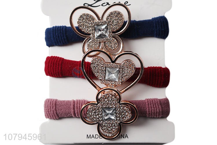 Yiwu wholesale multi-color temperament ladies simple hair ring