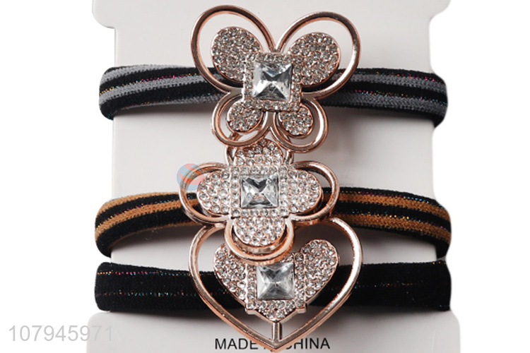 Factory price multicolor ladies hair ring simple head ropes