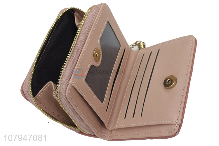 Most popular durable fashion lady zipper wallet with tassel