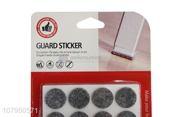 High quality gray non-woven felt pad furniture non-slip mute rubber pad
