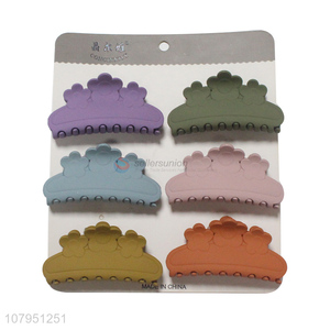 Best price multicolor plastic strong hold women fashion hair claw clips