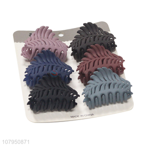 China factory plastic multicolor strong hold hair claws clips