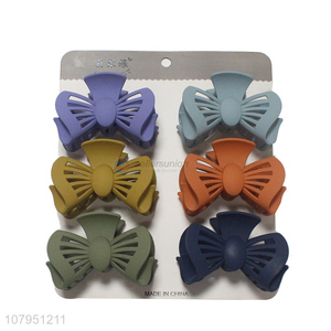 Hot products bowknot shape plastic fashion women hair claw clips