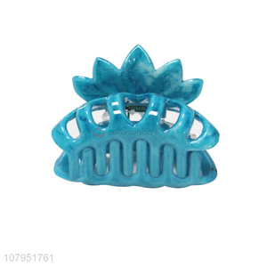 China wholesale blue durable non-slip hair accessories hair claw clips