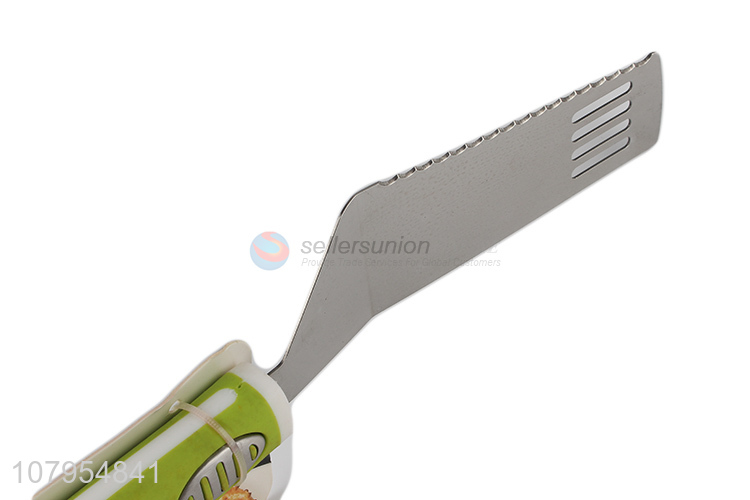 Hot selling plastic handle stainless steel fish egg steak turner spatular