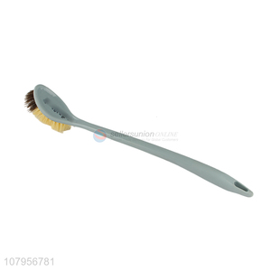 Hot sale gray plastic brush household long handle toilet brush