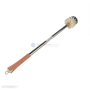 Factory direct sale pink long handle toilet brush household cleaning brush