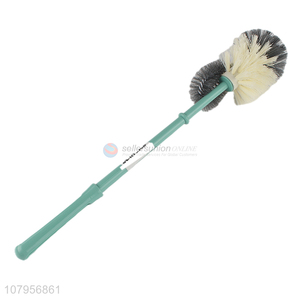 Wholesale green creative plastic long handle household cleaning toilet brush
