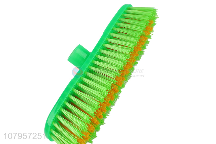 Low price wholesale green plastic universal replacement broom head