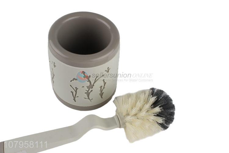 Yiwu wholesale gray plastic toilet brush household toilet cleaning brush