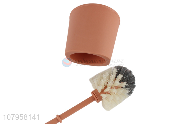 New arrival pink plastic cleaning brush long handle toilet brush