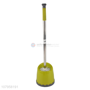 Good sale green plastic long handle cleaning toilet brush for household