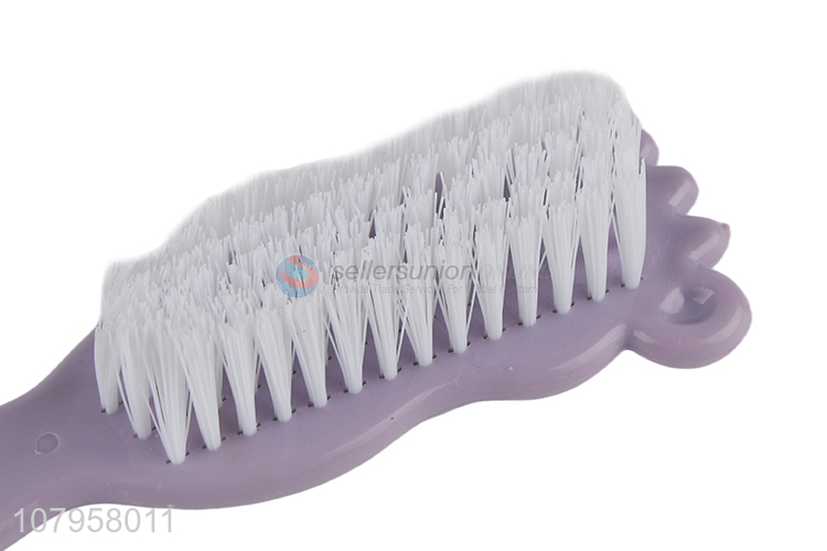 New creative purple plastic brush long handle shoe brush
