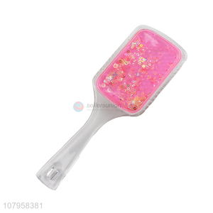 New arrival fancy flowing sequins air cushion massage comb paddle comb