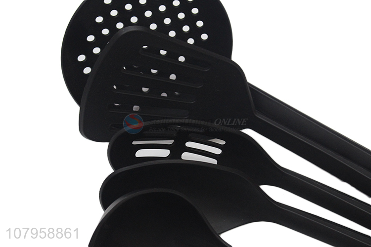 Good price black nylon food grade spatula set home kitchenware wholesale