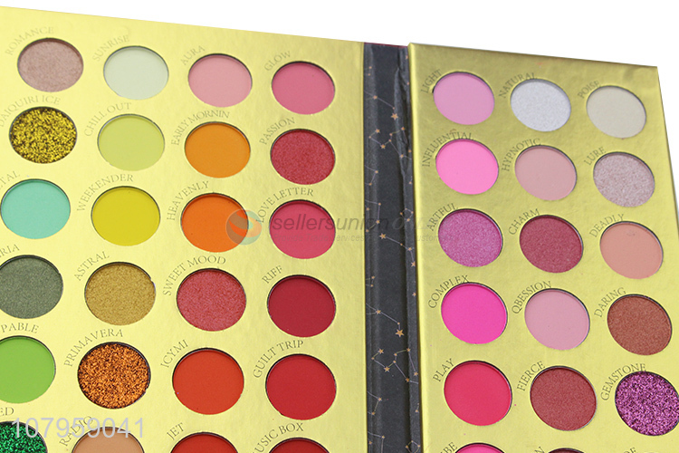 Factory direct sale 96 colors eyeshadow palette glitter eyeshadow case