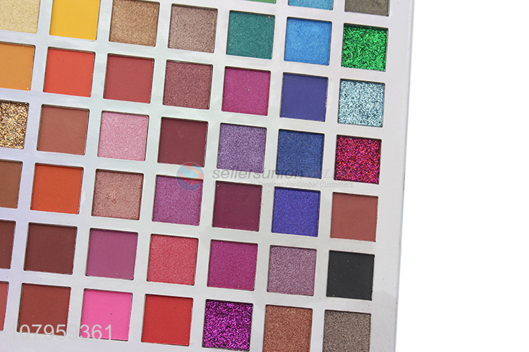 New product shimmer metallic 63 colors eyeshadow palette case